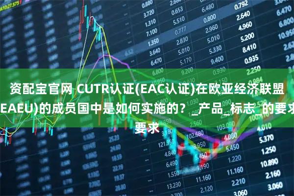 资配宝官网 CUTR认证(EAC认证)在欧亚经济联盟(EAEU)的成员国中是如何实施的?_产品_标志_的要求
